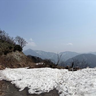 牛岳までは見えますが、他は霞んで見えません