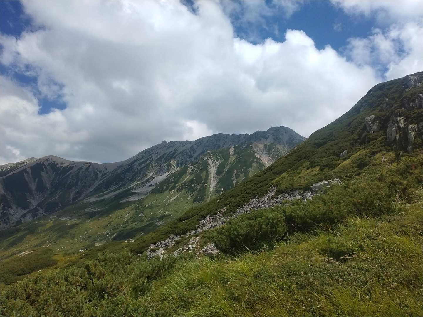 このあとまもなく立山はガスって見えなくなった。