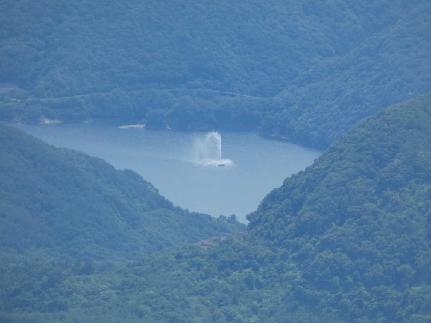 七ケ宿ダムの噴水⛲︎