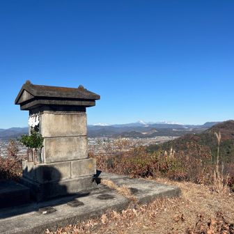 浅間神社と男体山