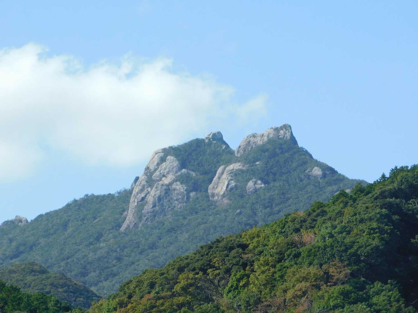 左が雄嶽、右が雌嶽