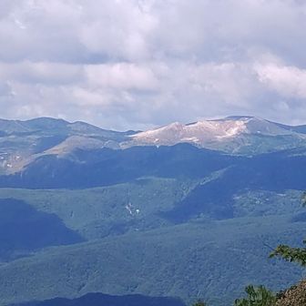 草津白根山が見えました