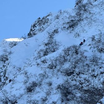 西稜チャレンジャーとほぼ同じ高さ

登攀は日が暮れそうですね