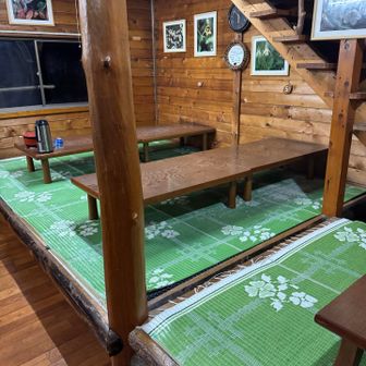 食堂。この日は台湾人6人グループと日本人は私を含めて2人だけ。空いていました。