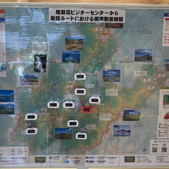 尾瀬沼からの最短ルート所要時間