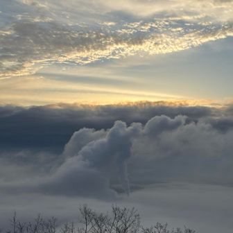 工場からの水蒸気？