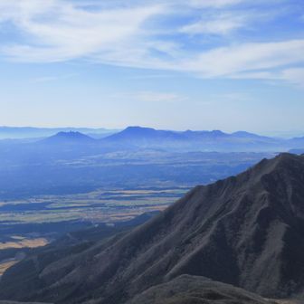 阿蘇五岳　存在感あるね‼️