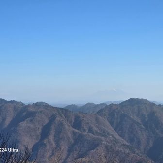 写真では分からないけど
御岳山見えてます
