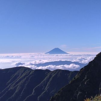 肩の小屋からの富士山🗻