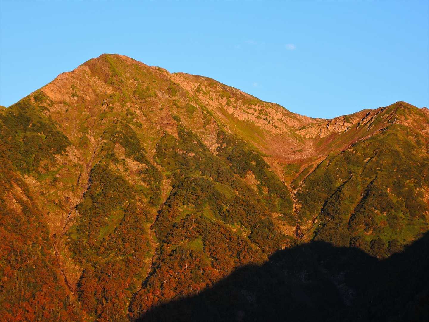 聖岳登山口-小聖岳-聖岳-兎岳-小兎岳-中盛丸山-百間平- 縦走コースの写真