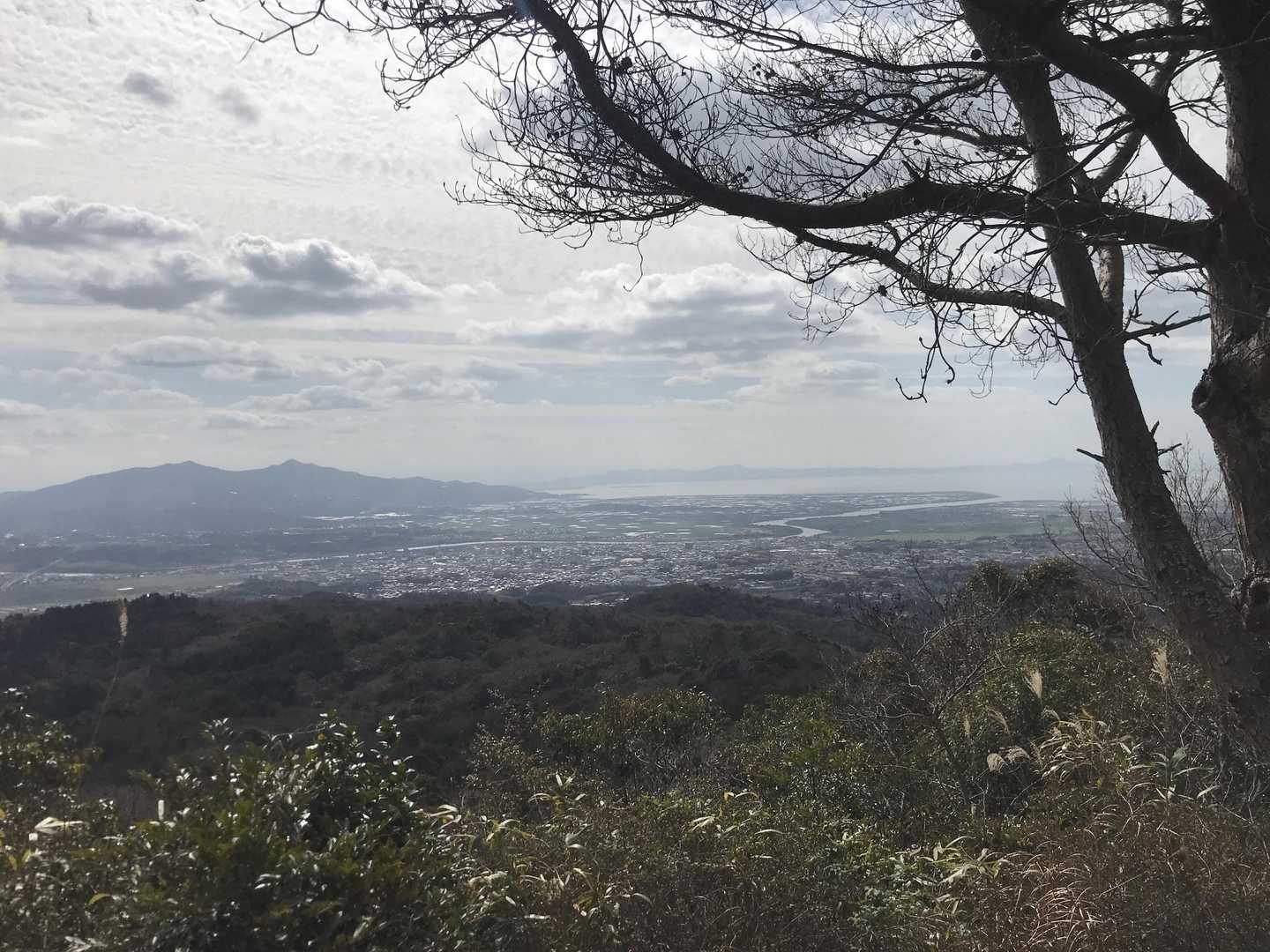 有明海の向こうに宇土半島