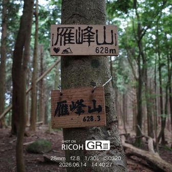 雁峰山山頂。
