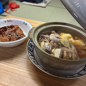 夕飯はすき焼き
朝早いので朝ごはん付けてない