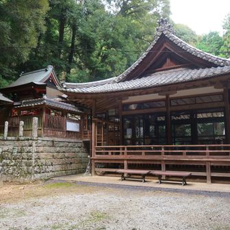戻って来ました
立派な！拝殿と左に神殿かな