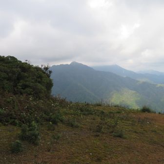 鎌ヶ岳、御在所岳は雲か掛かっていました。