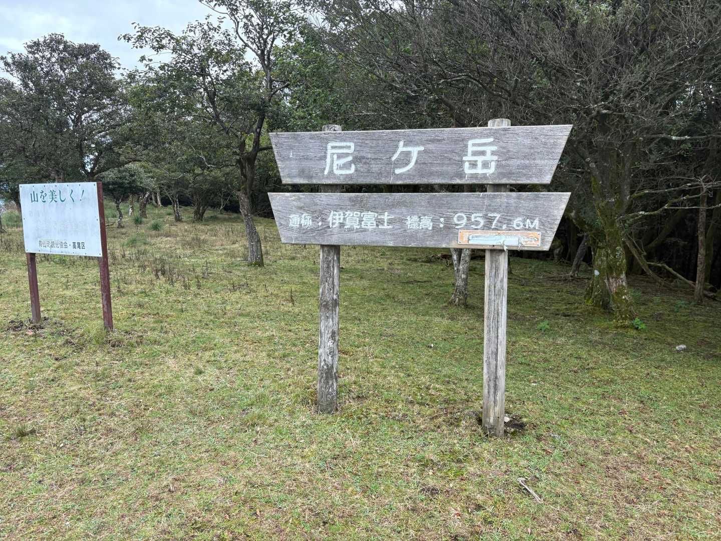 大洞山-大洞山-四ノ峰-倉骨峠-尼ヶ岳 往復コースの写真