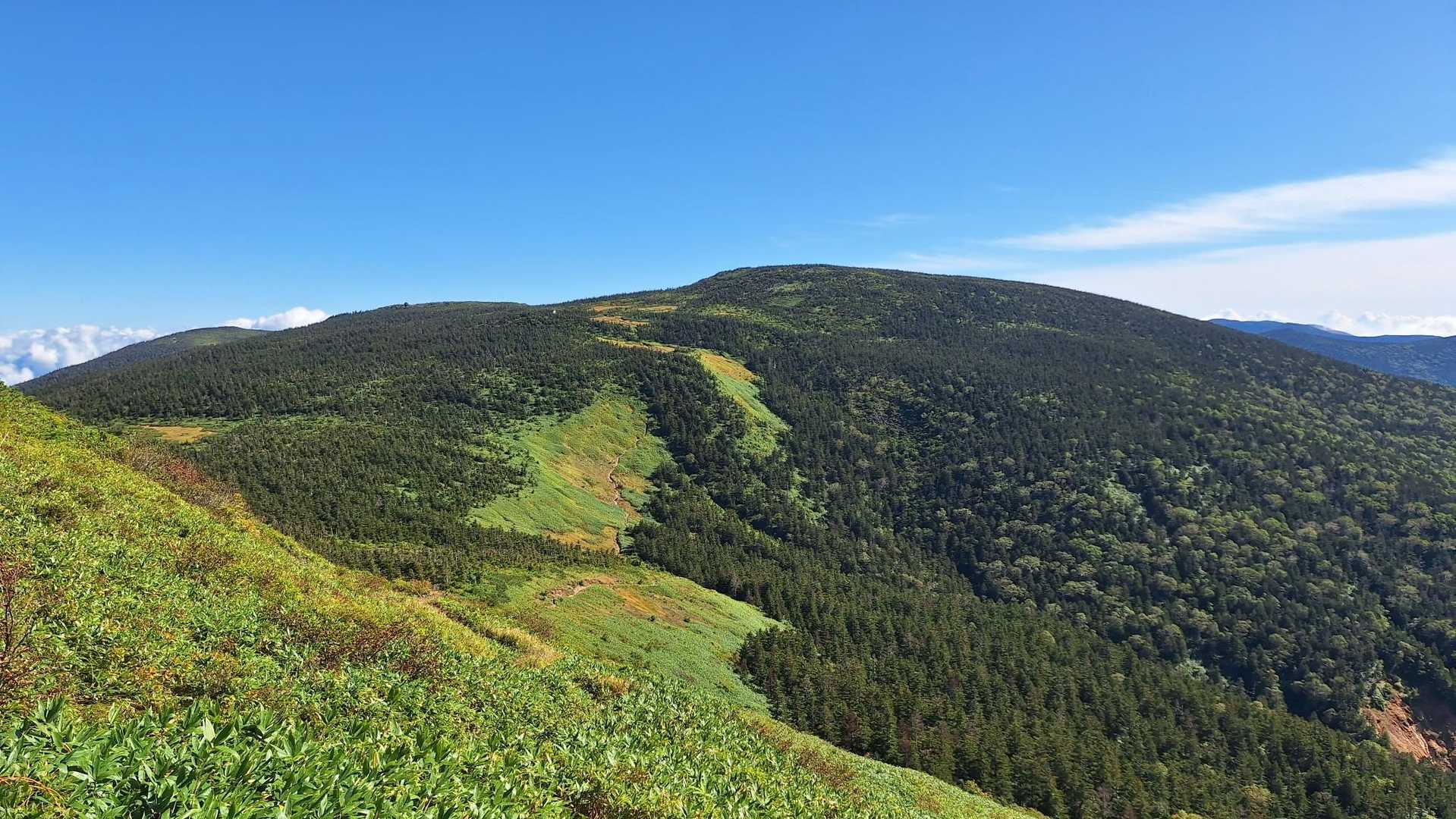 白布峠-矢筈山-西大巓-西吾妻山 往復コースの地図・登山ルート・登山口
