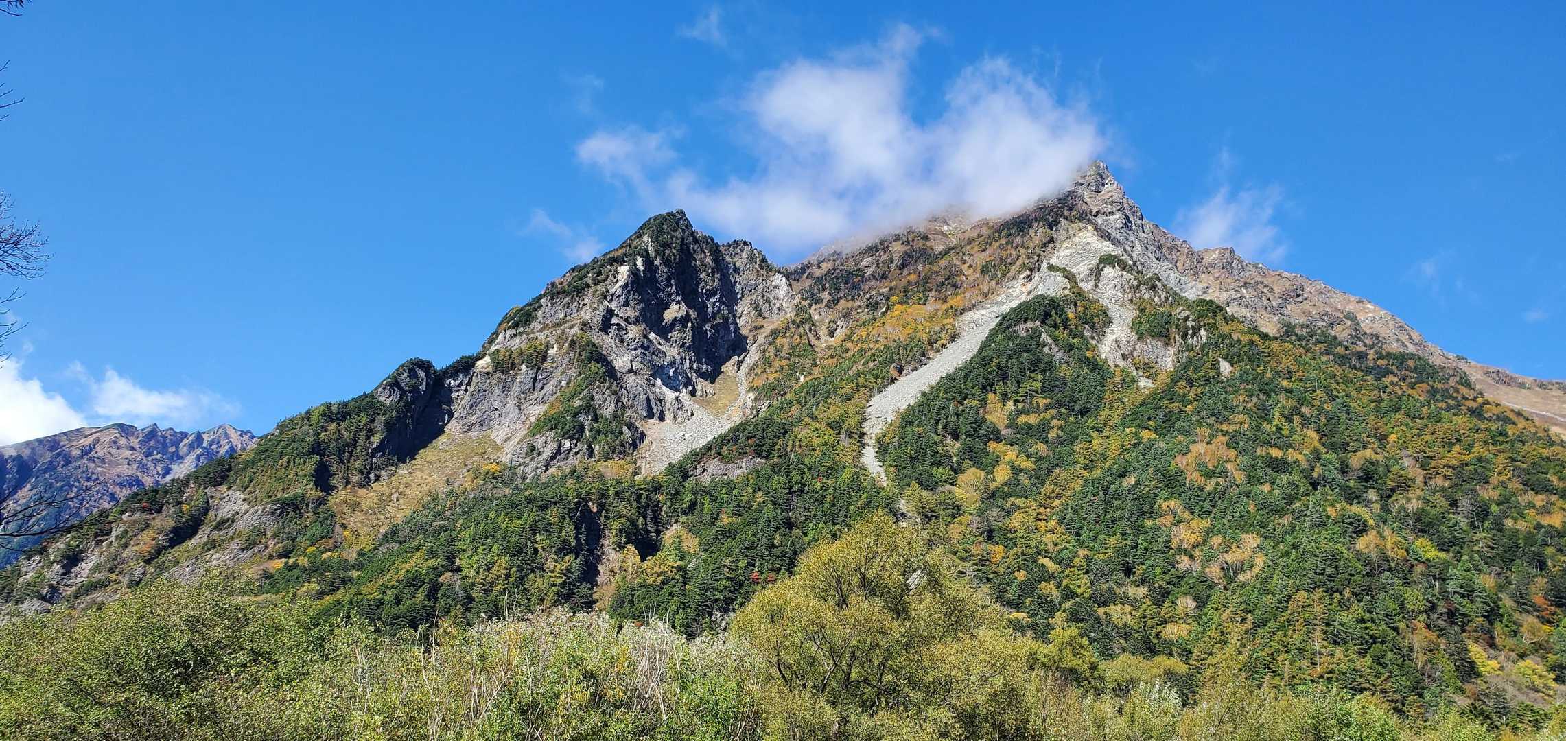 梓河川からの明神岳