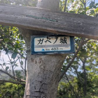 実在しない城「がべい：画餅（絵に描いた餅）の城」が由来
という説がある
と書かれています。
城趾ではないんだと・・・