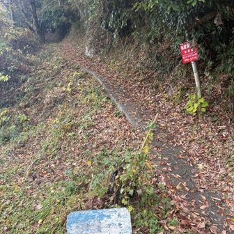 茶臼山登山口に降りてきた