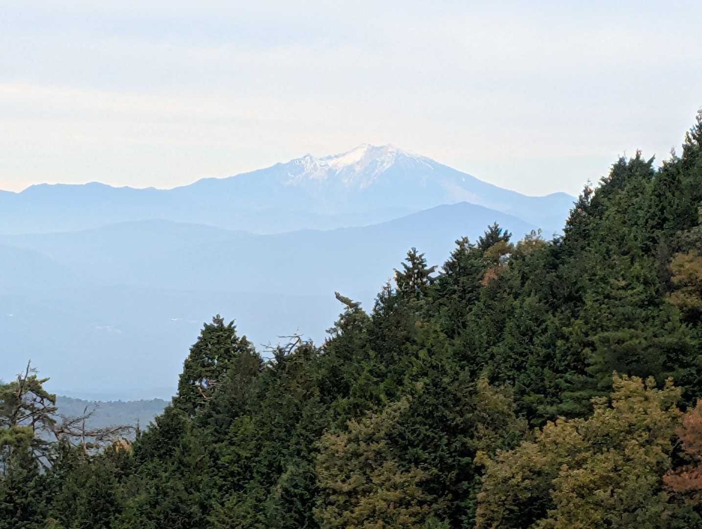 御嶽山見えた☝️