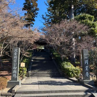 北鎌倉の駅を出るとすぐに円覚寺があります