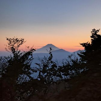 お天気良かったので富士山の夕焼けが見れました。感謝！