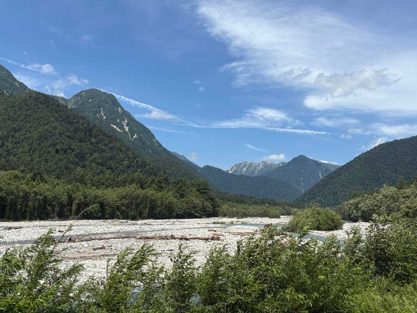 新穂高温泉駅-柳谷-白出沢口-白出沢-長谷川ピーク-北穂高 縦走コースの写真
