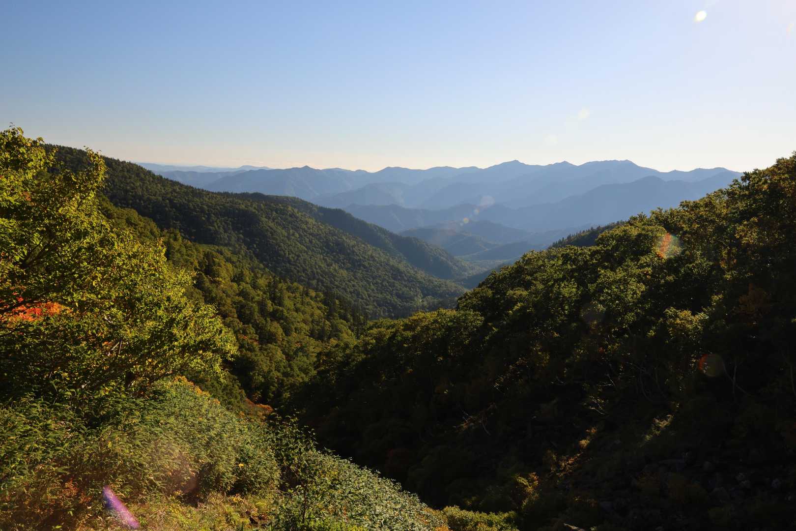 振り返る
絶景