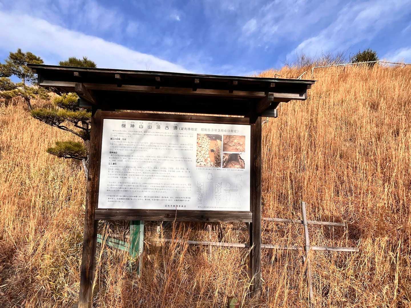古墳が？！
興味津々ですが立ち入り禁止です🚧