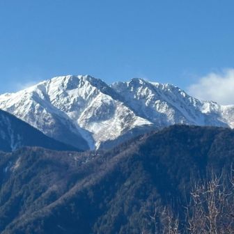 農鳥岳ズームアップ
白と黒
光と影