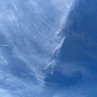 たなびくレースのカーテンみたいな☁️