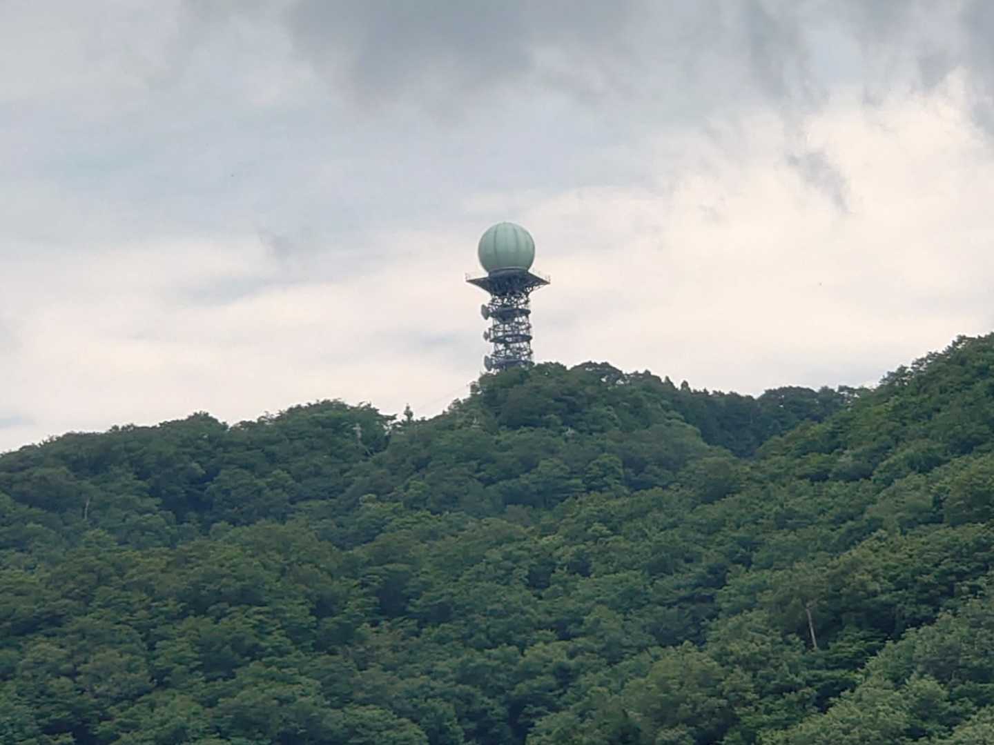 自衛隊の電波塔📡お疲れ⛰でしたー(^^)