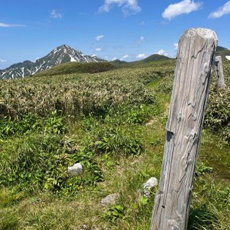 休憩しながら中ノ岳