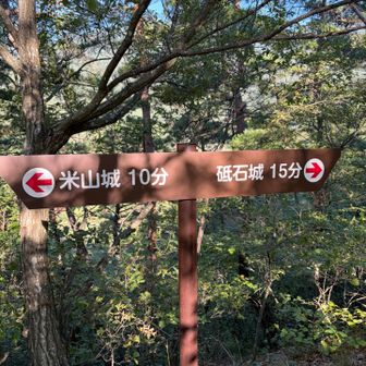 まずは出城的な米山城へ