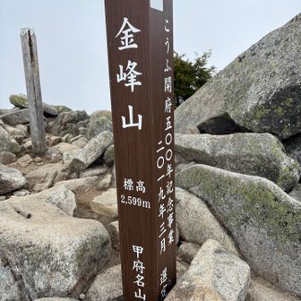 金峰山山頂標識🙌