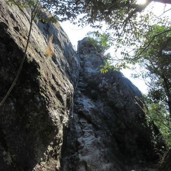 最後の鎖場　もう平気👍