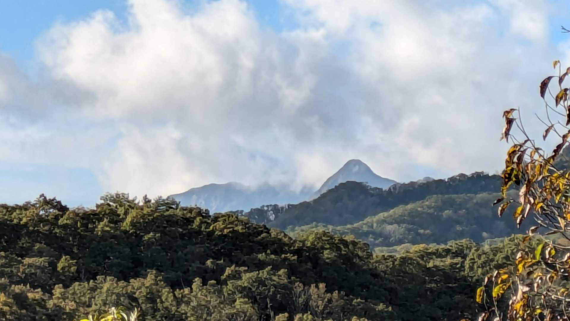 あっ
大山がチラッと見えます