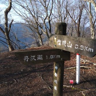 菩薩山とうちゃこ。ここも標識見当たらず。