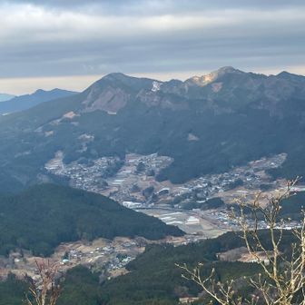 兜岳と鎧岳か？