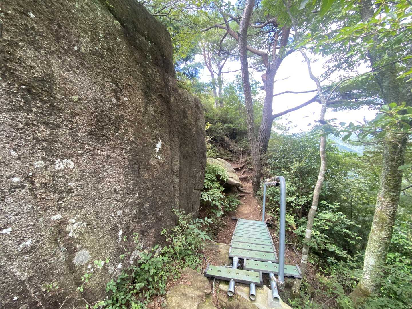 剣尾山・横尾山・行者山 縦走ルートの写真