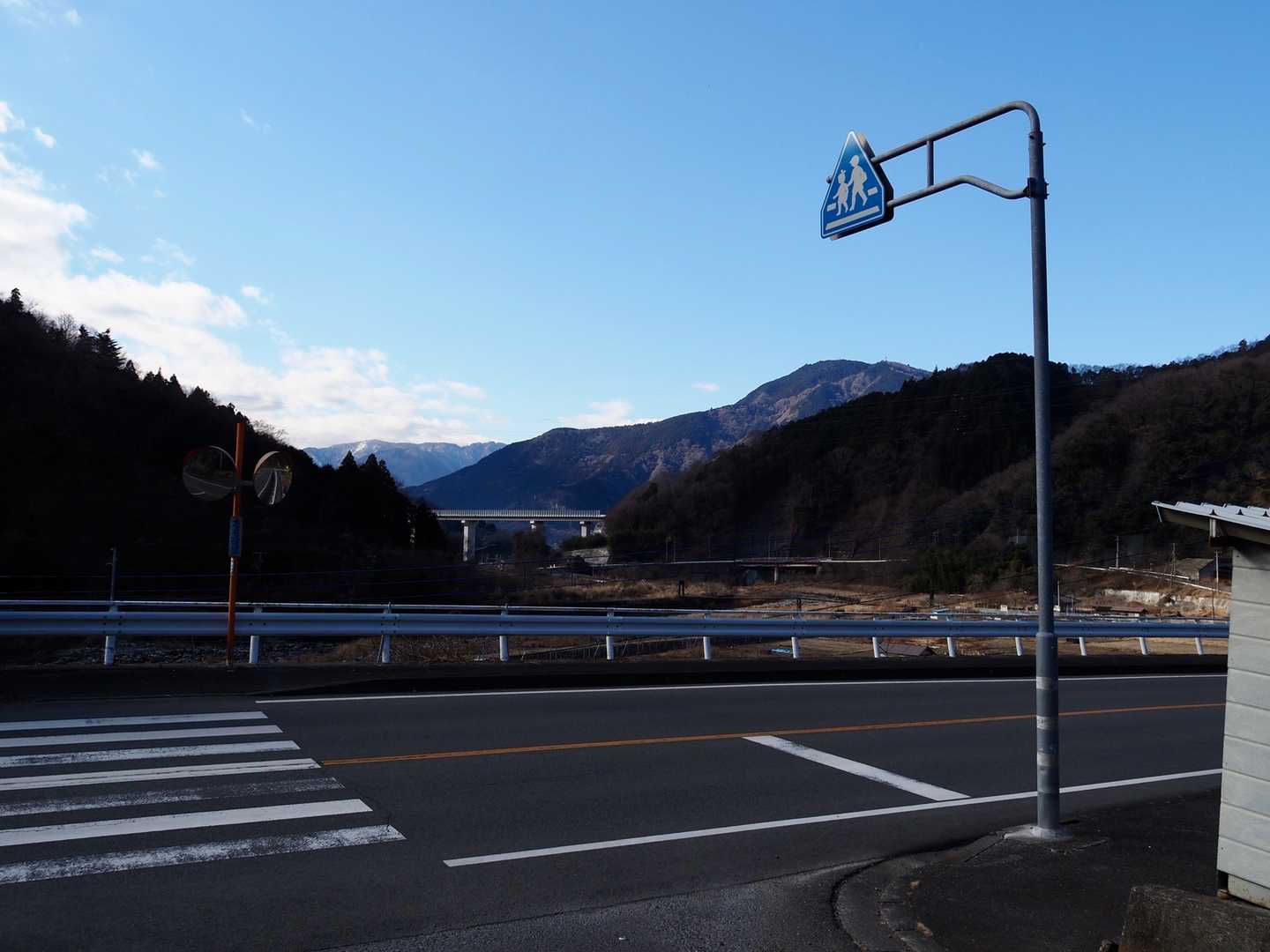 身延山が見えます