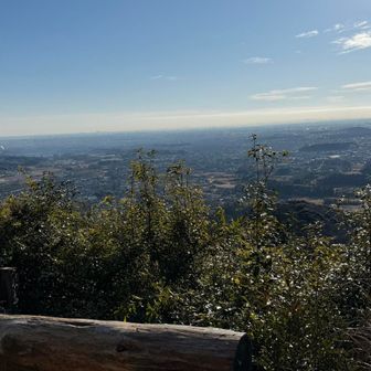 西山高取から関東平野