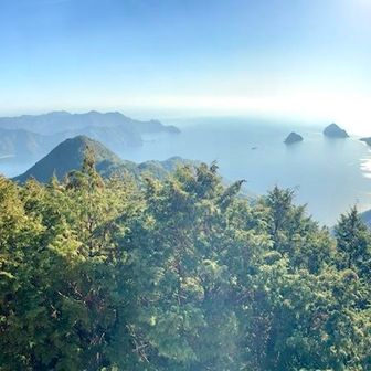 おちょぼ岩からの全周パノラマ