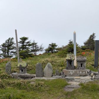 山頂の先、鉢伏大神、
祠、石像物いっぱい🙏