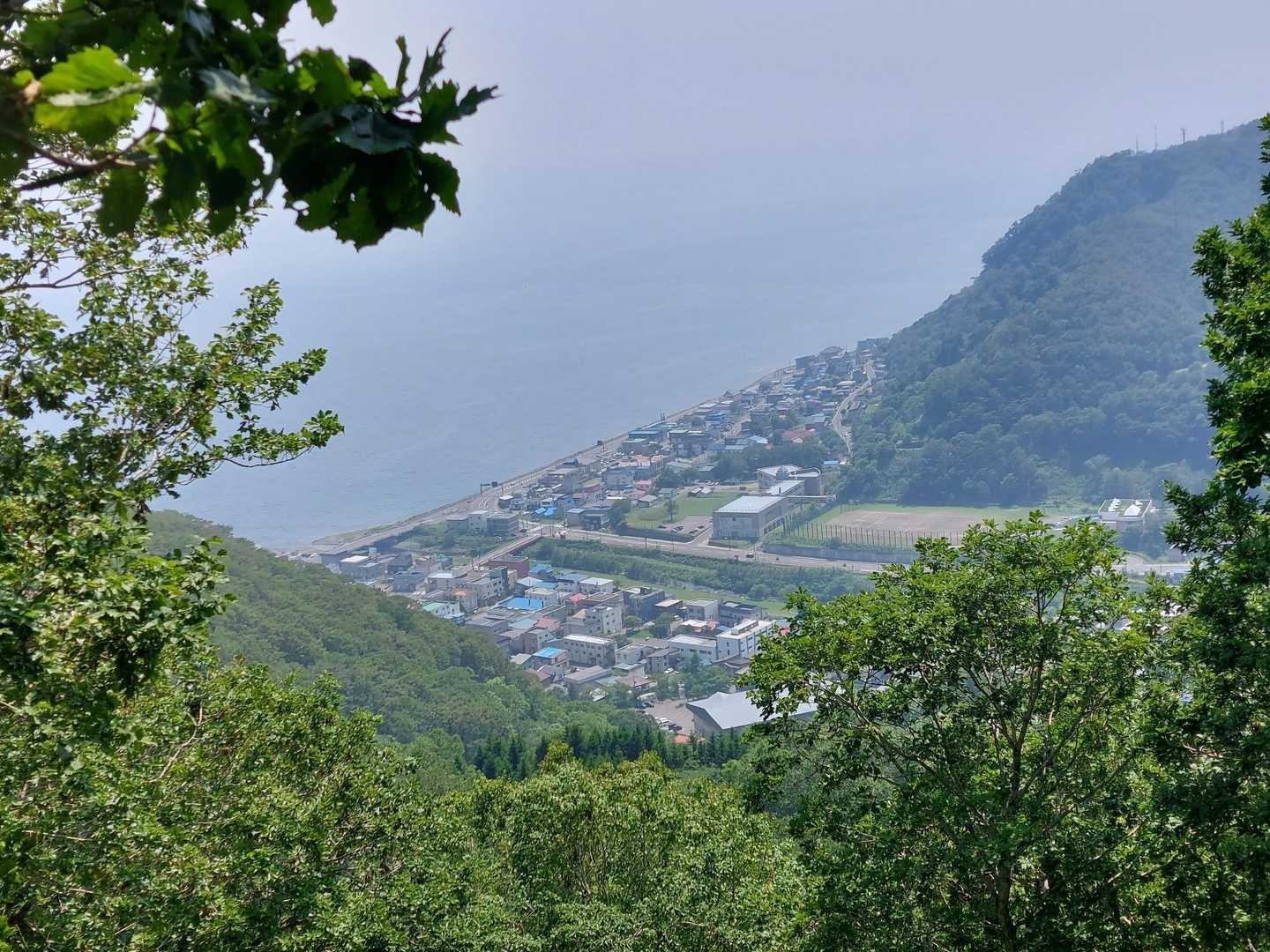 羅臼町市街地