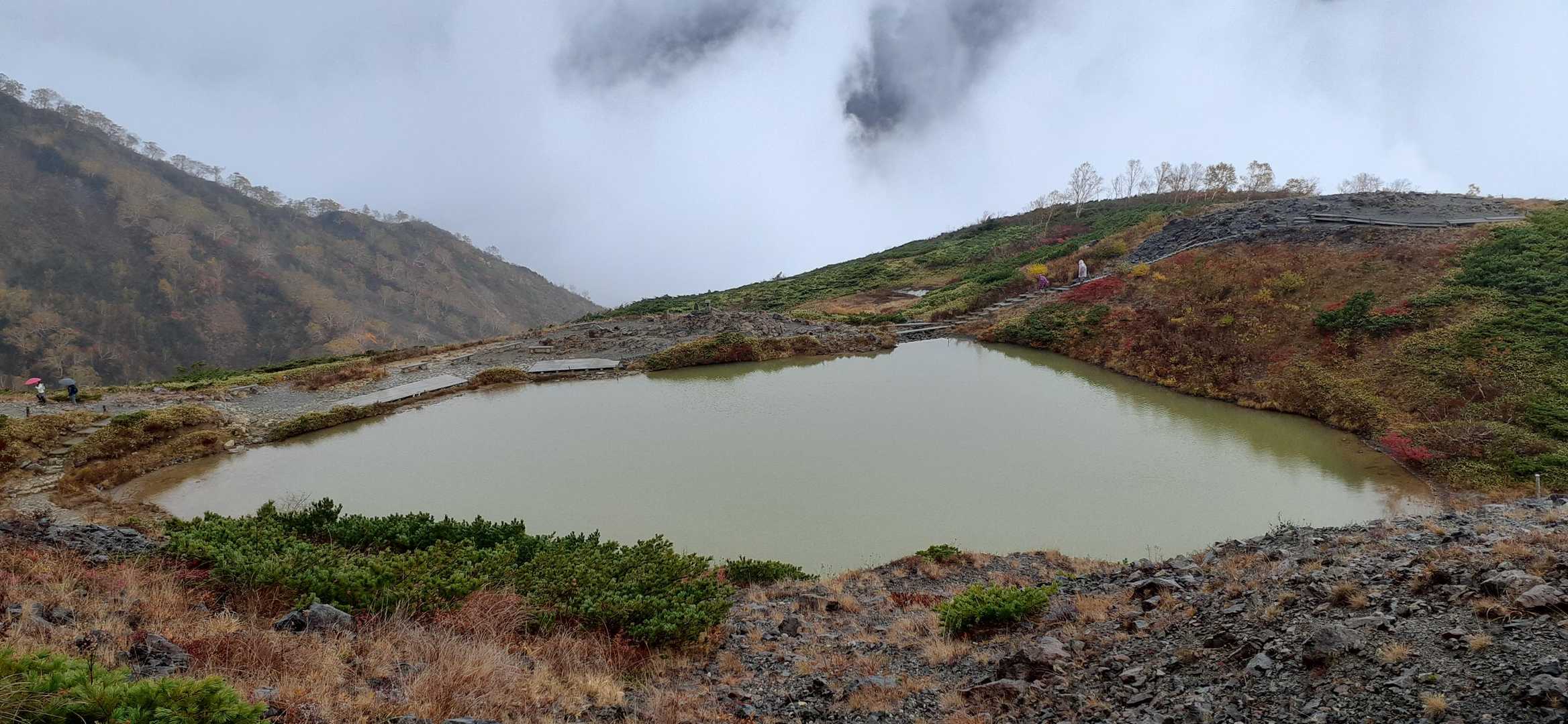 八方池到着