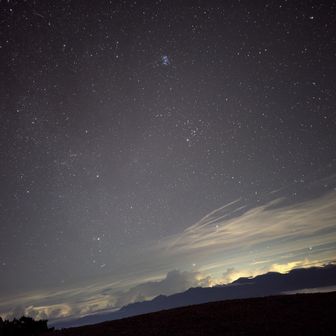 夜中２時の越百山