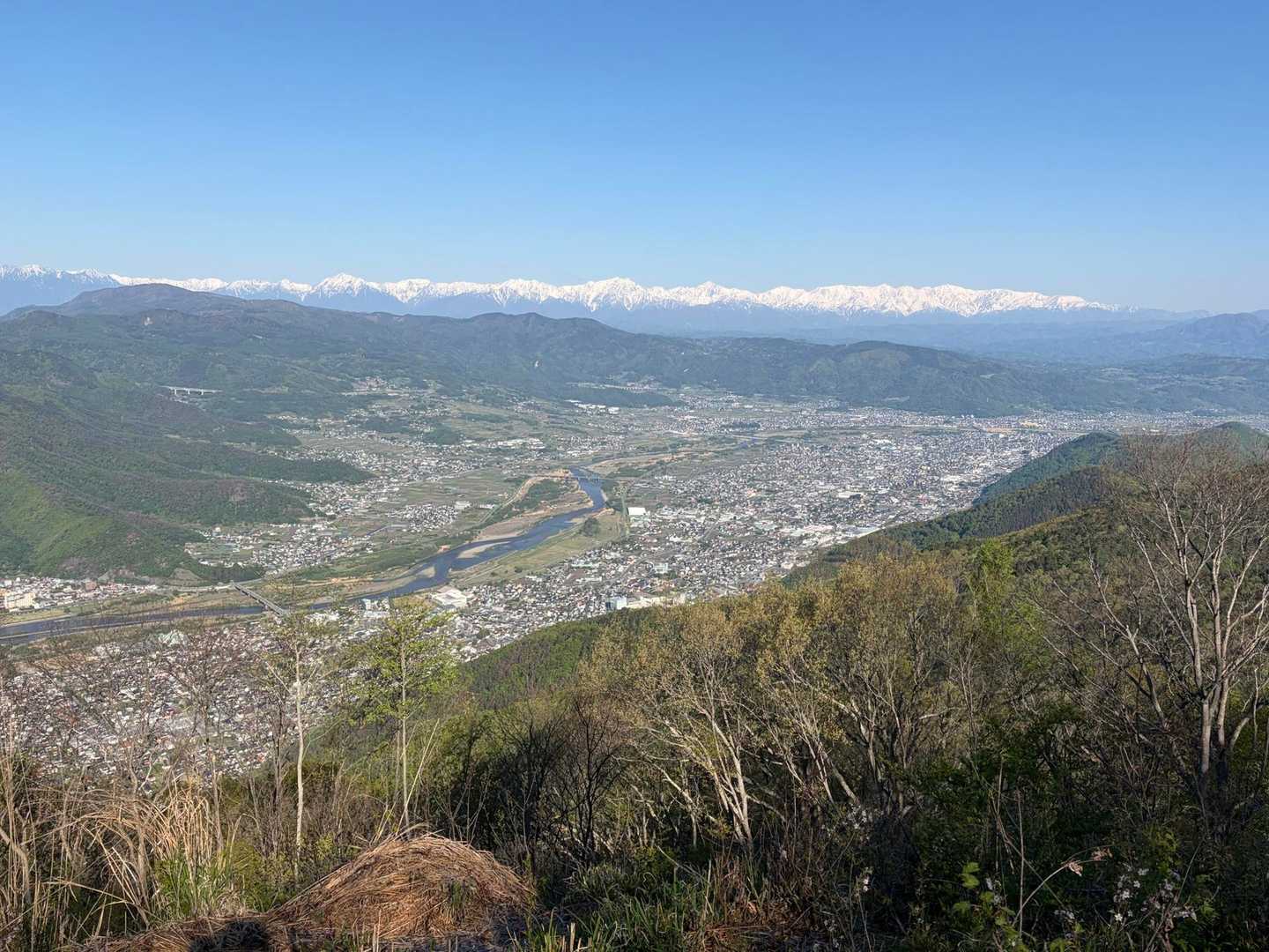 葛尾山-五里ヶ峯-天狗山-北山-長生山-宮坂峠-有明山 縦走コースの写真