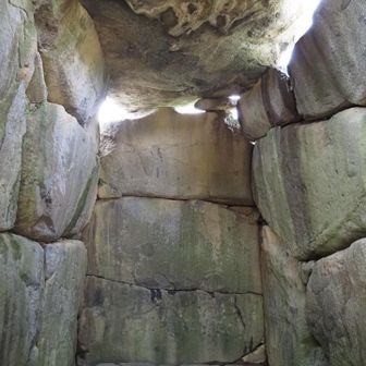 石舞台の石室
葬られていたのは蘇我馬子の説が